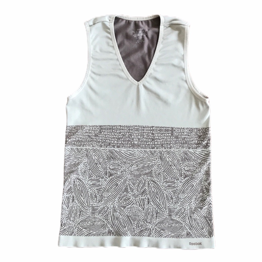 Reebok Brown & Tan Myoknit Seamless Tank Top L